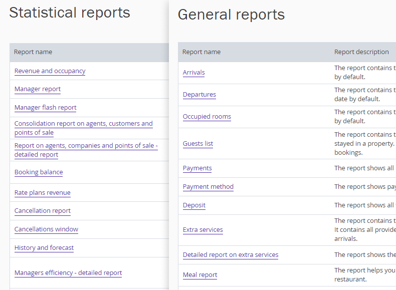 screenshot of Exely PMS